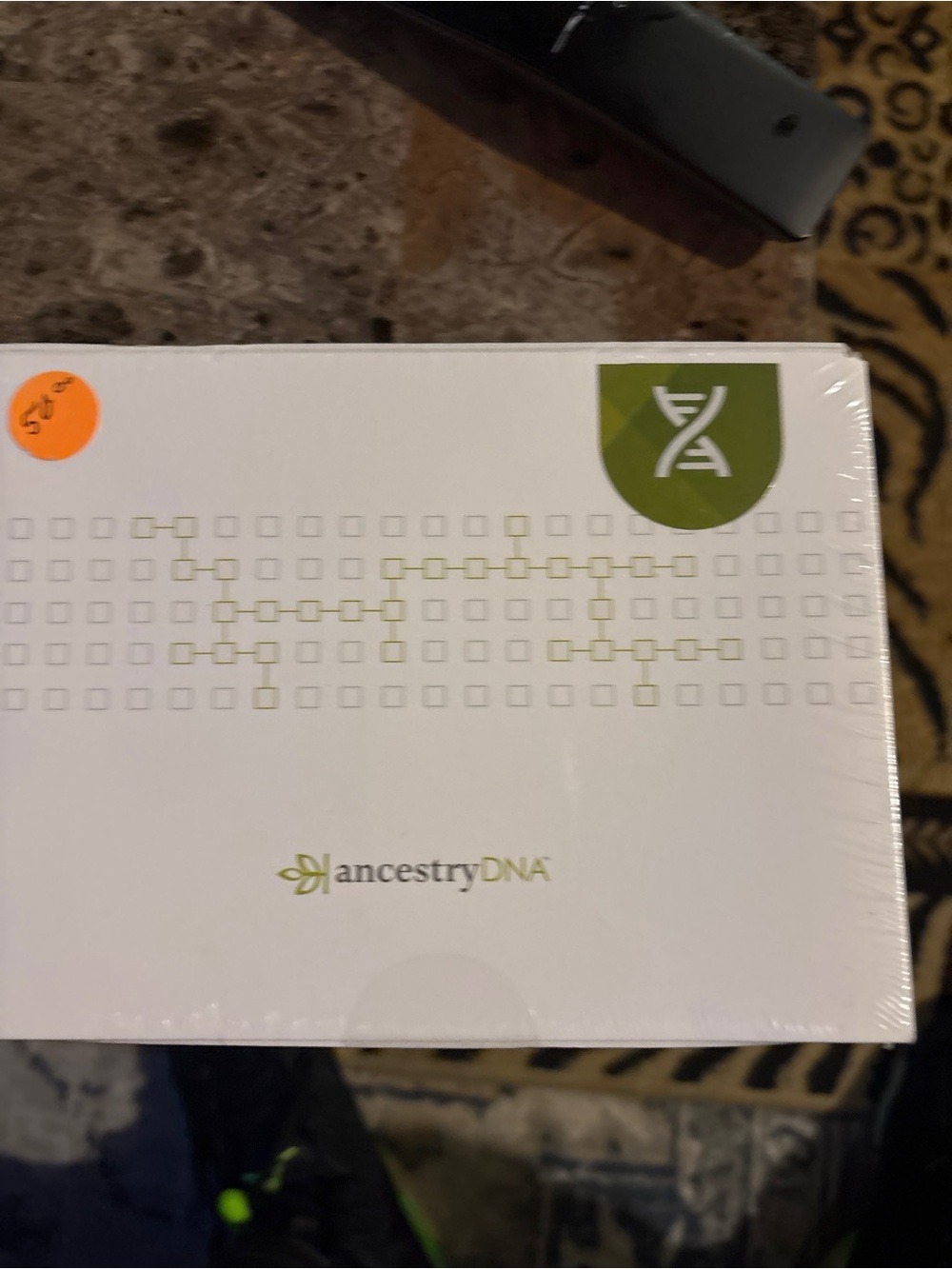 AncestryDNA Genetic Test Kit - White & Olive Green